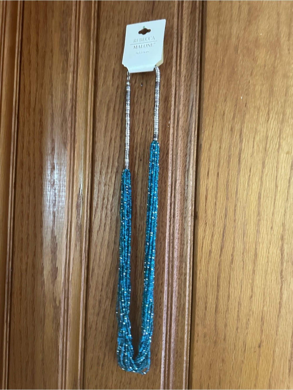 BECCA Turquoise Blue Multi-Strand Beaded Necklace